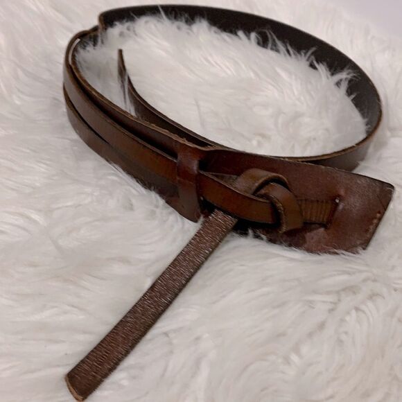 BELT brown leather women’s size small - Picture 1 of 8